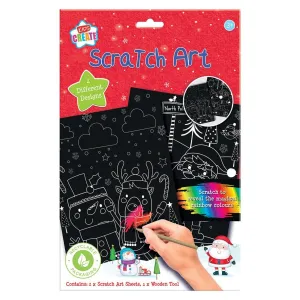 Anker Christmas Scratch Art Sheets ( 2 Sheets )