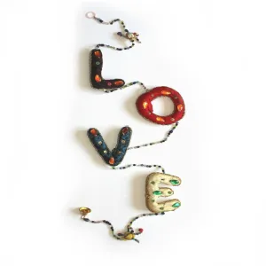 beaded love indian hanging decoration