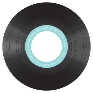 Classic Vinyl Diecut CD Label Royal Blue