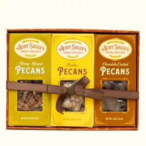 Coated Pecan Trio, Holiday Gift Box