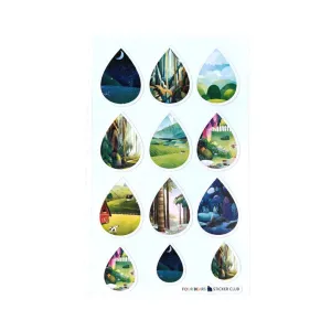 Four Bears Sticker Pack - Raindop Landscapes