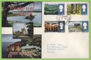 G.B. 1966 British Landscapes phosphor set on Connoisseur First Day Cover, Botley