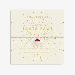 Joma Jewellery Silver Plated A Little 'Santa Paws' Children's Bracelet