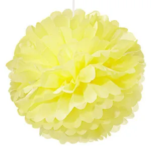 Large Paper Pom Pom - Yellow