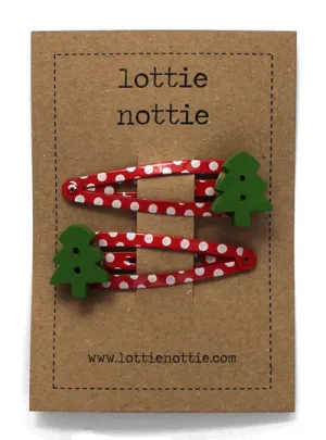 Lottie Nottie Christmas Hair Clips Christmas Trees