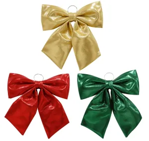 Metallic Door Bow 3 Asst (44x56cm)