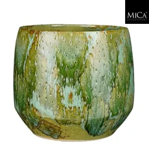 Mica Decorations 29cm x 32cm Green Harris Round Indoor Pot - 1138238