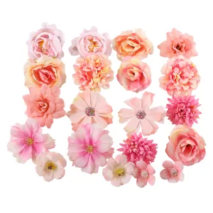 Mini Silk Flower Heads for DIY Crafts