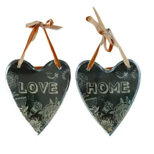 Straits 17cm Heart Mirrors (Choice of 2) - 15531