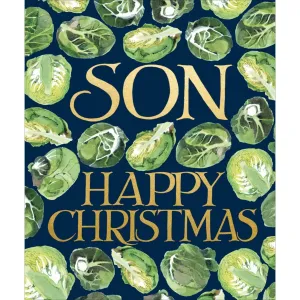 Woodmanstern Brussel Sprouts Son Christmas Card - 611933